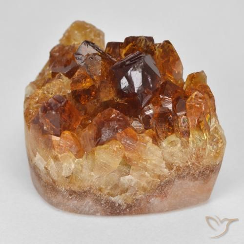 Druzy Citrine Laranja Profundo Natural 27.56ct, Chique, Opaco