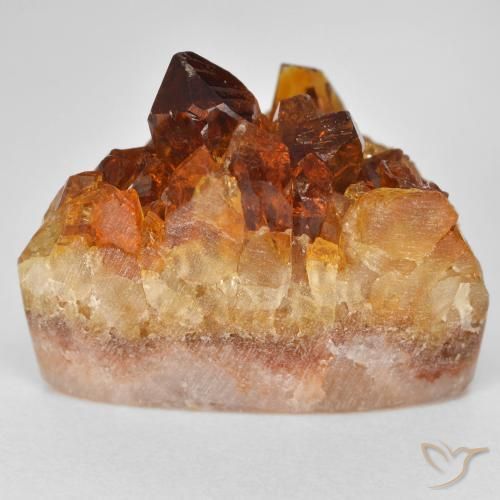 Druzy Citrine Laranja Profundo Natural 27.56ct, Chique, Opaco
