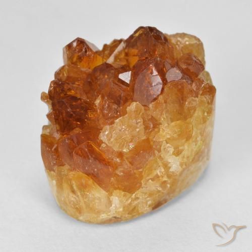 Druzy Citrine Laranja Médio Natural 15.51ct, oval, Opaco