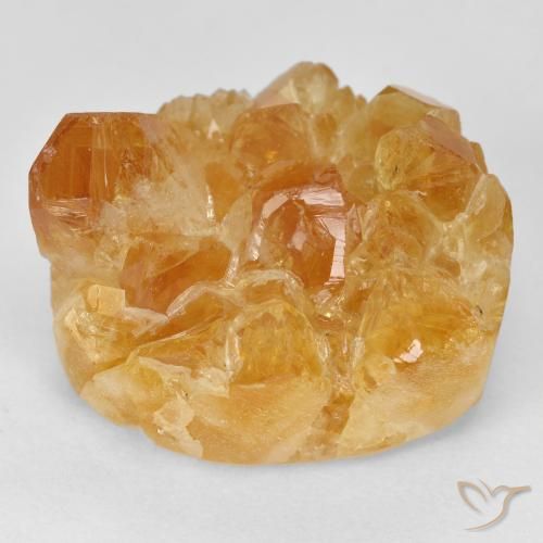 26.38ct Natural mel de laranja Druzy Citrine, Chique, Opaco