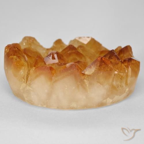 Druzy Citrine mel de laranja Natural 35.56ct, oval, Opaco