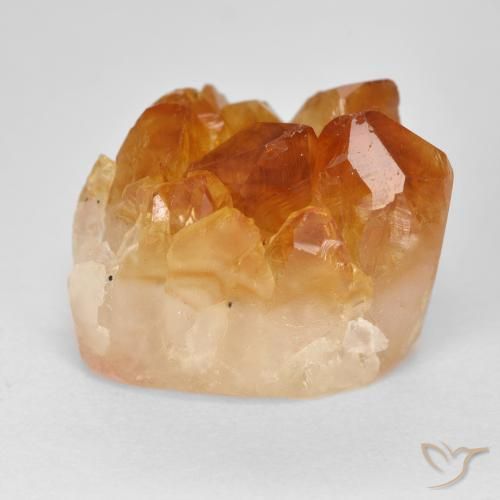 Druzy Citrine laranja marrom Natural 19.61ct, Chique, Opaco