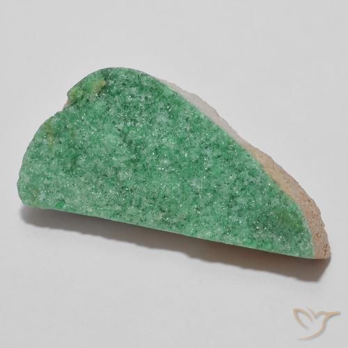Variscito Druso Verde médio Natural 13.42ct, Chique, Opaco