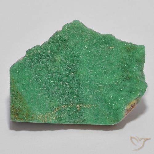 Drusa de variscita verde natural 11,67ct, forma extravagante, opaco