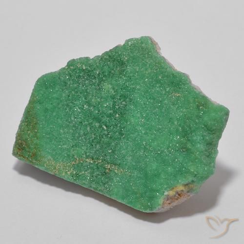 Drusa de variscita verde natural 11,67ct, forma extravagante, opaco