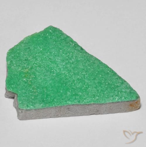 Variscito Druso Verde médio Natural 10.24ct, Chique, Opaco
