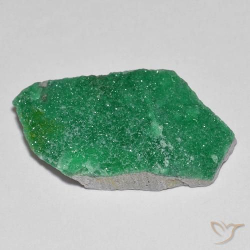 Variscito Druso Verde médio Natural 12.63ct, Chique, Opaco
