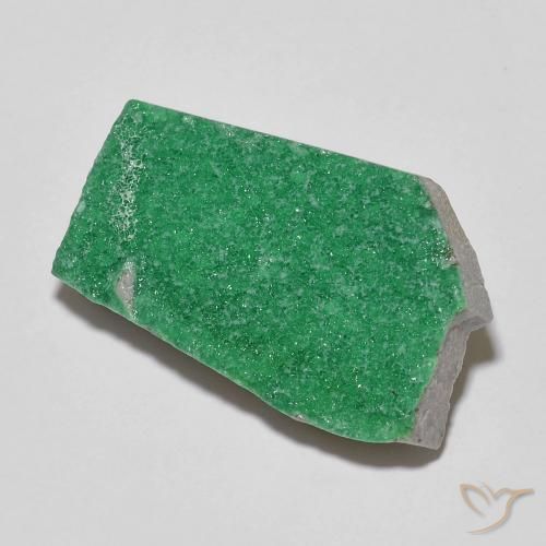 Variscito Druso Verde médio Natural 16.65ct, Chique, Opaco