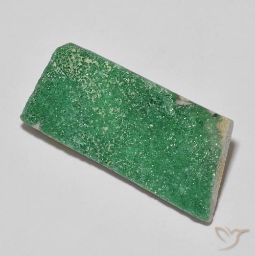 Variscito Druso Verde médio Natural 12.76ct, Chique, Opaco