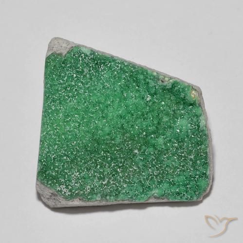 Variscito Druso Verde médio Natural 11.83ct, Chique, Opaco