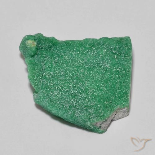 Variscito Druso Manjericão Verde Claro Natural 17.25ct, Chique, Opaco