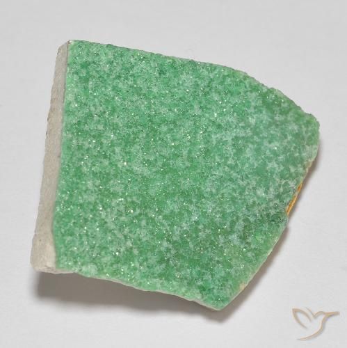 Variscito Druso Samambaia verde Natural 12.22ct, Chique, Opaco