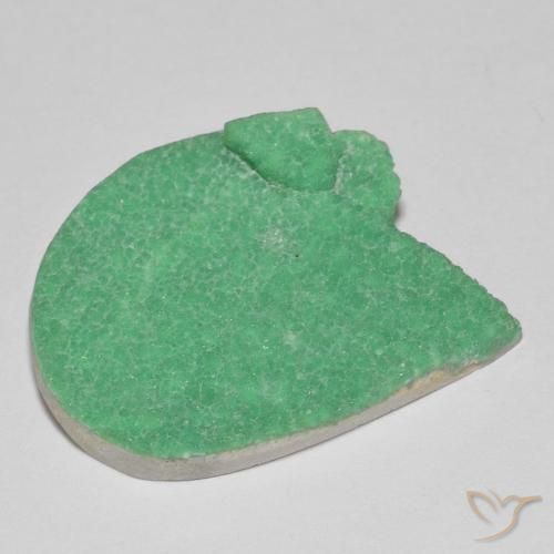 Variscito Druso Verde Trevo Claro Natural 17.18ct, Formato de pêra, Opaco