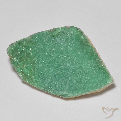 Variscito Druso Verde médio Natural 6.44ct, Chique, Opaco