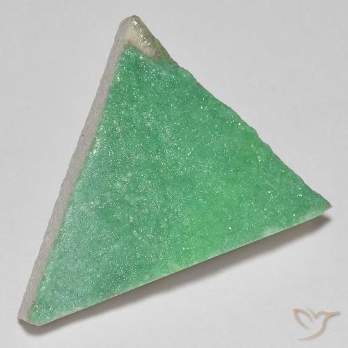 Variscito Druso Verde médio Natural 19.40ct, Trilhão, Opaco