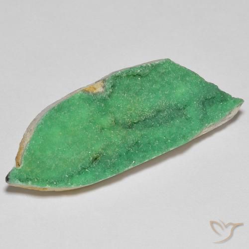 Variscito Druso Verde amarelado Natural 12.46ct, Chique, Opaco