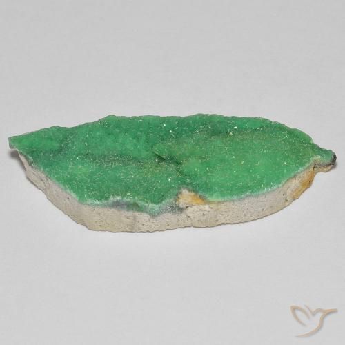 Variscito Druso Verde amarelado Natural 12.46ct, Chique, Opaco