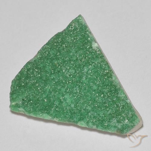Variscito Druso Verde amarelado Natural 8.36ct, Chique, Opaco