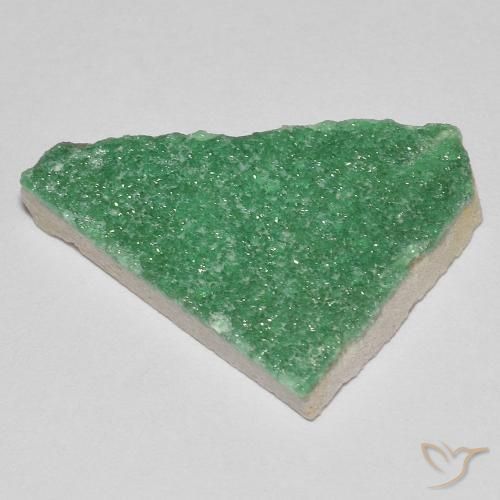 Variscito Druso Verde amarelado Natural 8.36ct, Chique, Opaco
