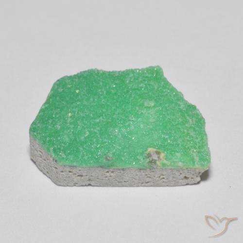Variscito Druso Verde amarelado Natural 5.60ct, Chique, Opaco