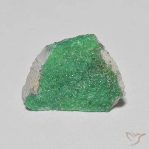 Variscito Druso Verde médio Natural 5.57ct, Chique, Opaco