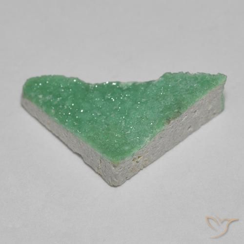 Variscito Druso Luz verde Natural 2.61ct, Trilhão, Opaco