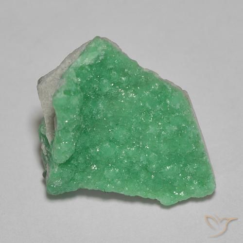 Variscito Druso Manjericão Verde Claro Natural 3.27ct, Chique, Opaco