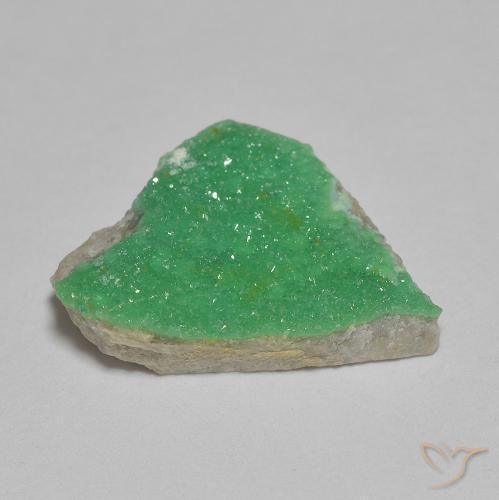 Variscito Druso Verde amarelado Natural 4.35ct, Chique, Opaco
