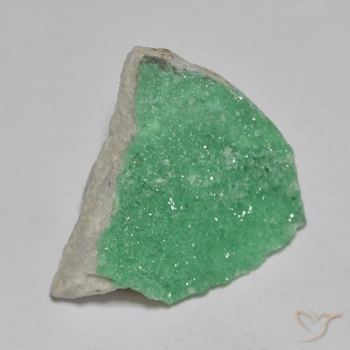 Variscito Druso Verde amarelado Natural 4.16ct, Chique, Opaco