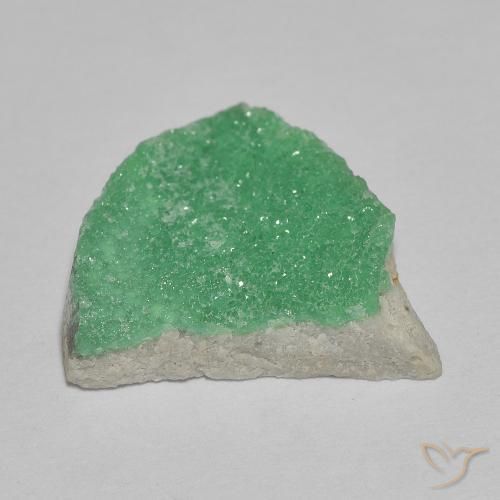 Variscito Druso Verde amarelado Natural 4.16ct, Chique, Opaco