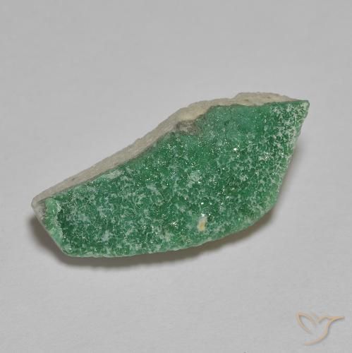 Variscito Druso Verde médio Natural 3.29ct, Chique, Opaco