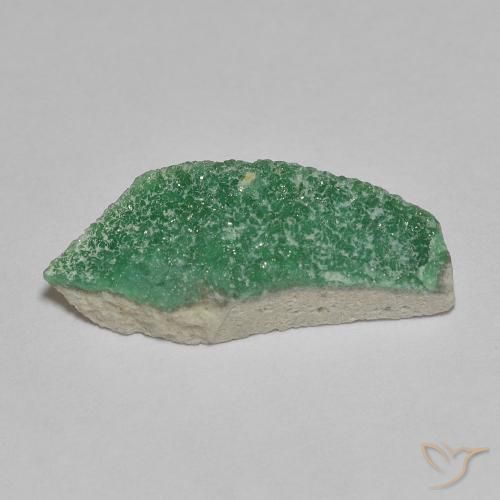 Variscito Druso Verde médio Natural 3.29ct, Chique, Opaco