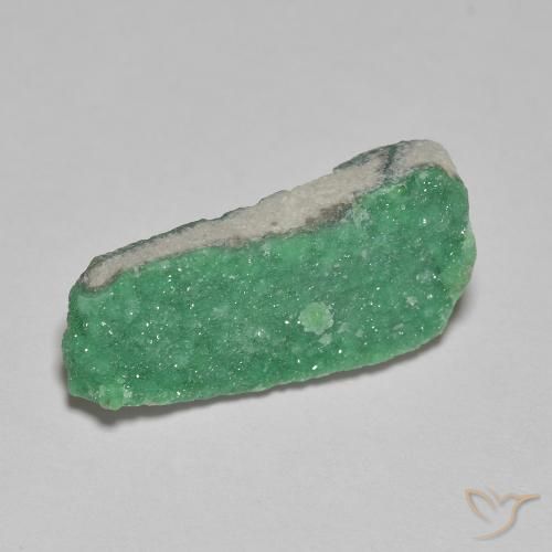 Variscito Druso Verde Brilhante Natural 3.88ct, Chique, Opaco