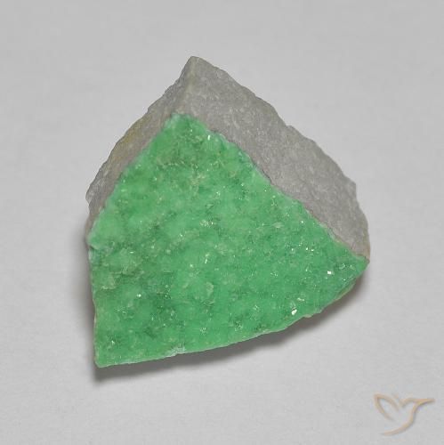 Variscito Druso Verde Trevo Claro Natural 4.23ct, Chique, Opaco