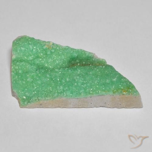 Variscito Druso Verde amarelado Natural 10.71ct, Chique, Opaco
