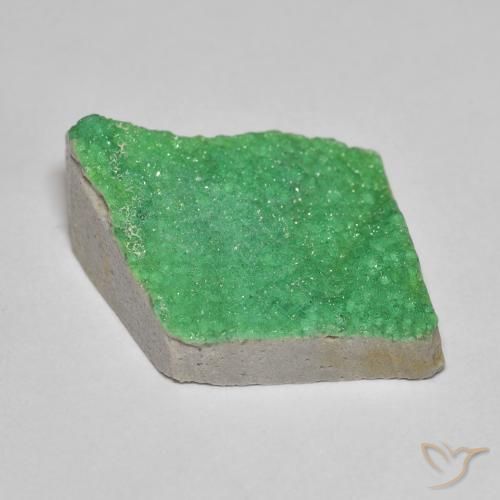 Variscito Druso Verde amarelado Natural 14.38ct, Chique, Opaco