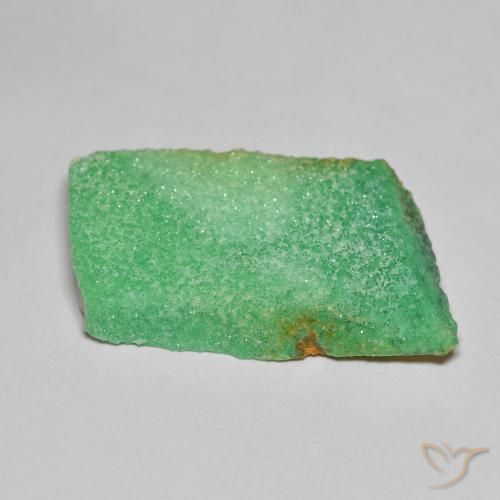 Variscito Druso Verde amarelado Natural 13.47ct, Chique, Opaco