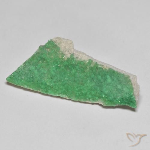 Variscito Druso Samambaia Verde Profundo Natural 6.91ct, Chique, Opaco