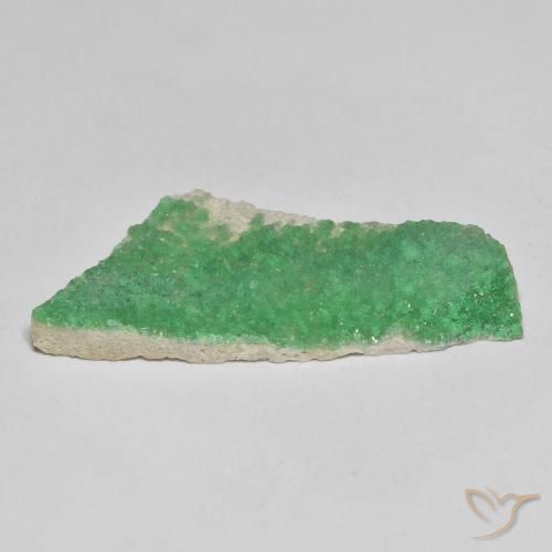 Variscito Druso Samambaia Verde Profundo Natural 6.91ct, Chique, Opaco