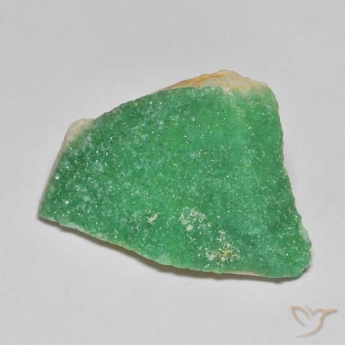 Variscito Druso Samambaia Verde Profundo Natural 12.53ct, Chique, Opaco