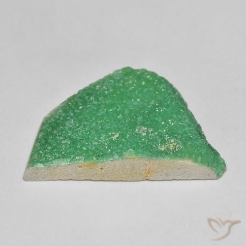 Variscito Druso Samambaia Verde Profundo Natural 12.53ct, Chique, Opaco
