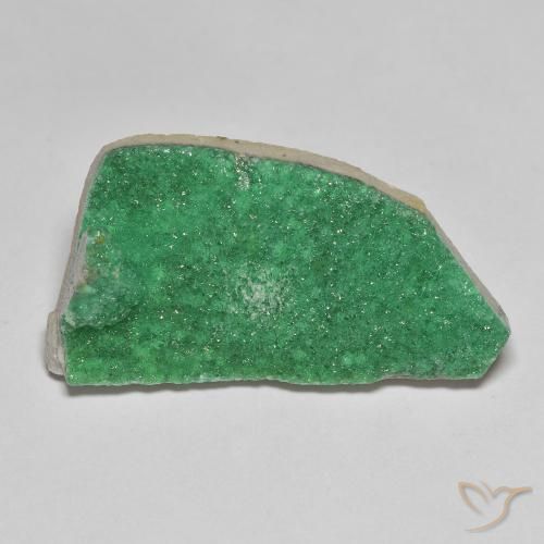 Variscito Druso Menta verde Natural 11.70ct, Chique, Opaco