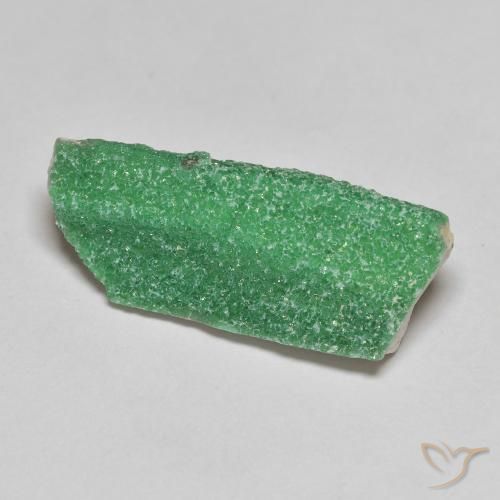 Variscito Druso Samambaia Verde Profundo Natural 6.29ct, Chique, Opaco
