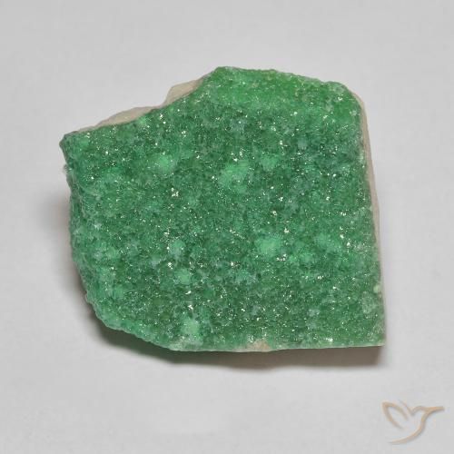 Drusa de variscita verde natural 8,21ct, forma extravagante, opaco