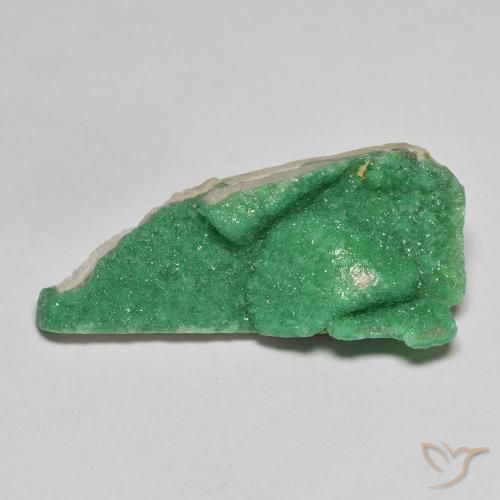 Variscito Druso Samambaia Verde Profundo Natural 8.95ct, Chique, Opaco