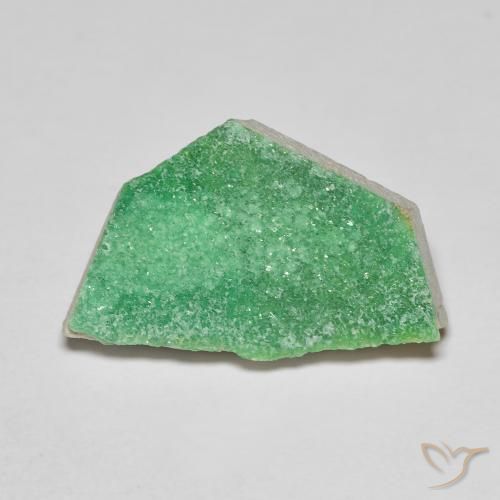 Variscito Druso Verde médio Natural 8.41ct, Chique, Opaco