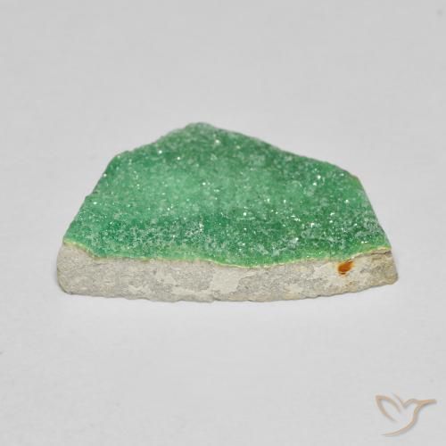 Variscito Druso Verde médio Natural 8.41ct, Chique, Opaco
