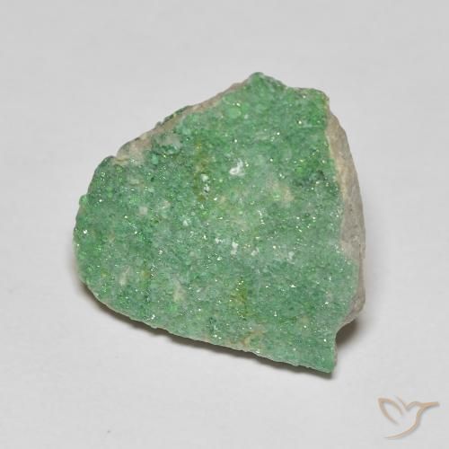 Variscito Druso Verde amarelado claro Natural 8.12ct, Chique, Opaco