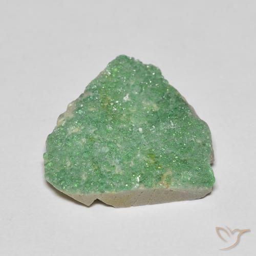 Variscito Druso Verde amarelado claro Natural 8.12ct, Chique, Opaco