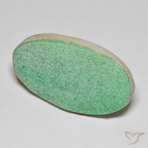 Variscito Druso Verde Trevo Claro Natural 21.94ct, oval, Opaco